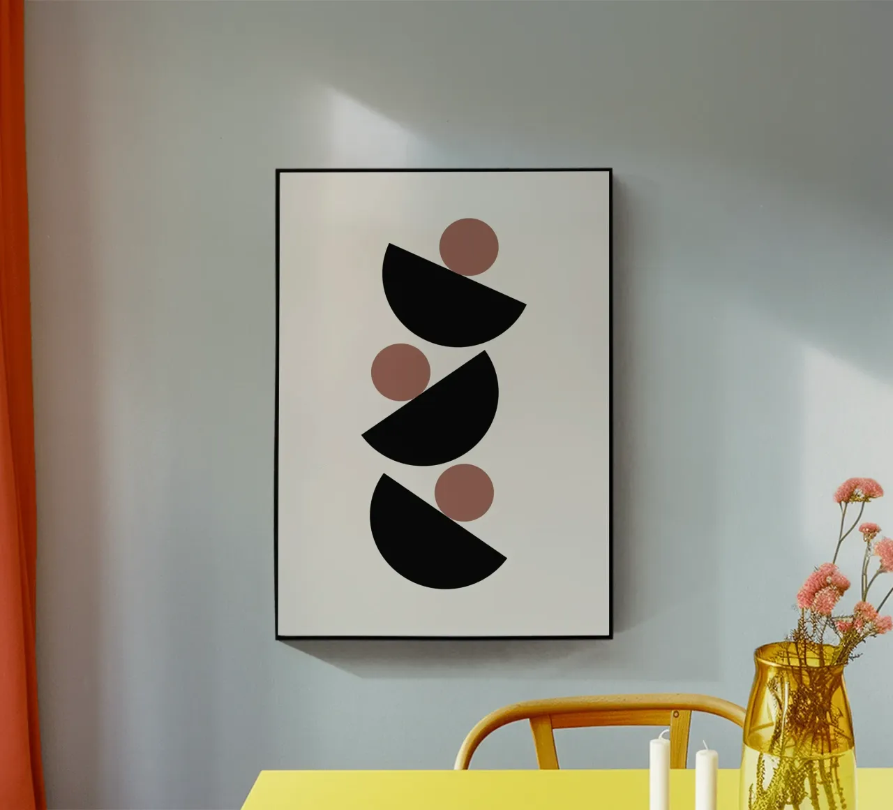 Abstract Boho mid century Pattern 04 acrylic glass by Paigaam Studio