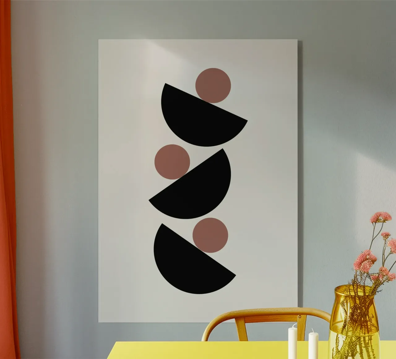 Abstract Boho mid century Pattern 04 acrylic glass by Paigaam Studio