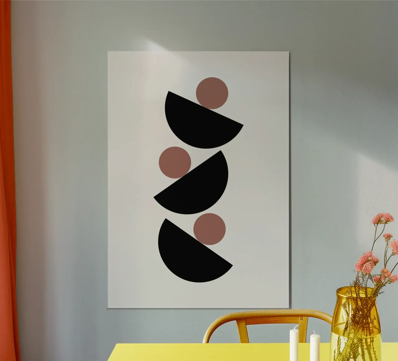 Abstrakt Boho Mitte des Jahrhunderts Muster 04 Hahnemühle von Paigaam Studio