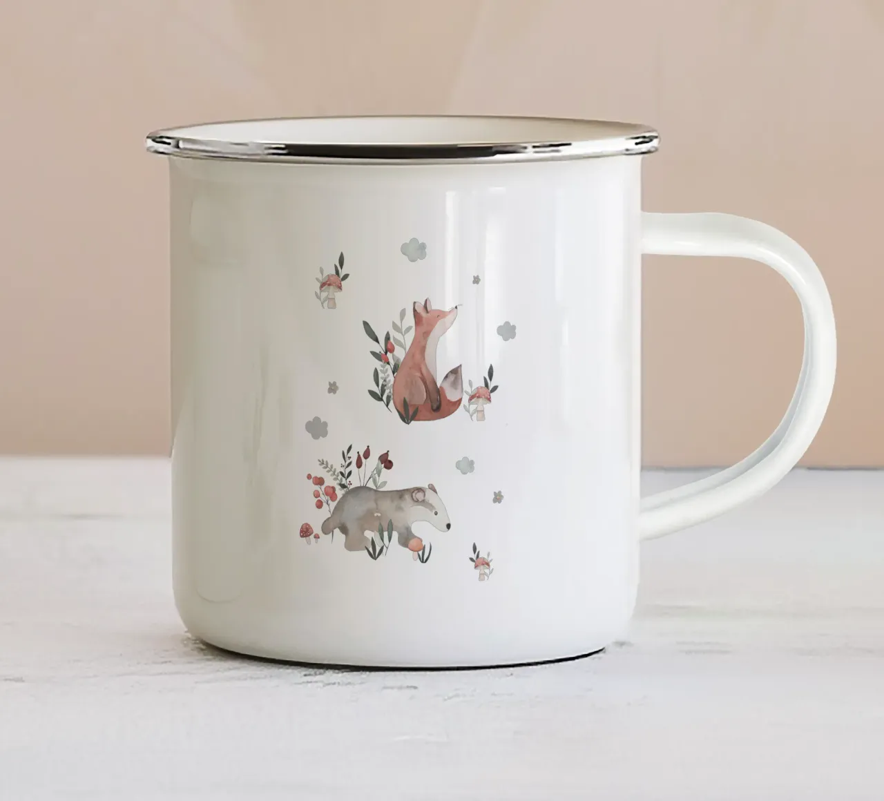 Nella foresta tazza in smalto da Sabrina Ziegenhorn