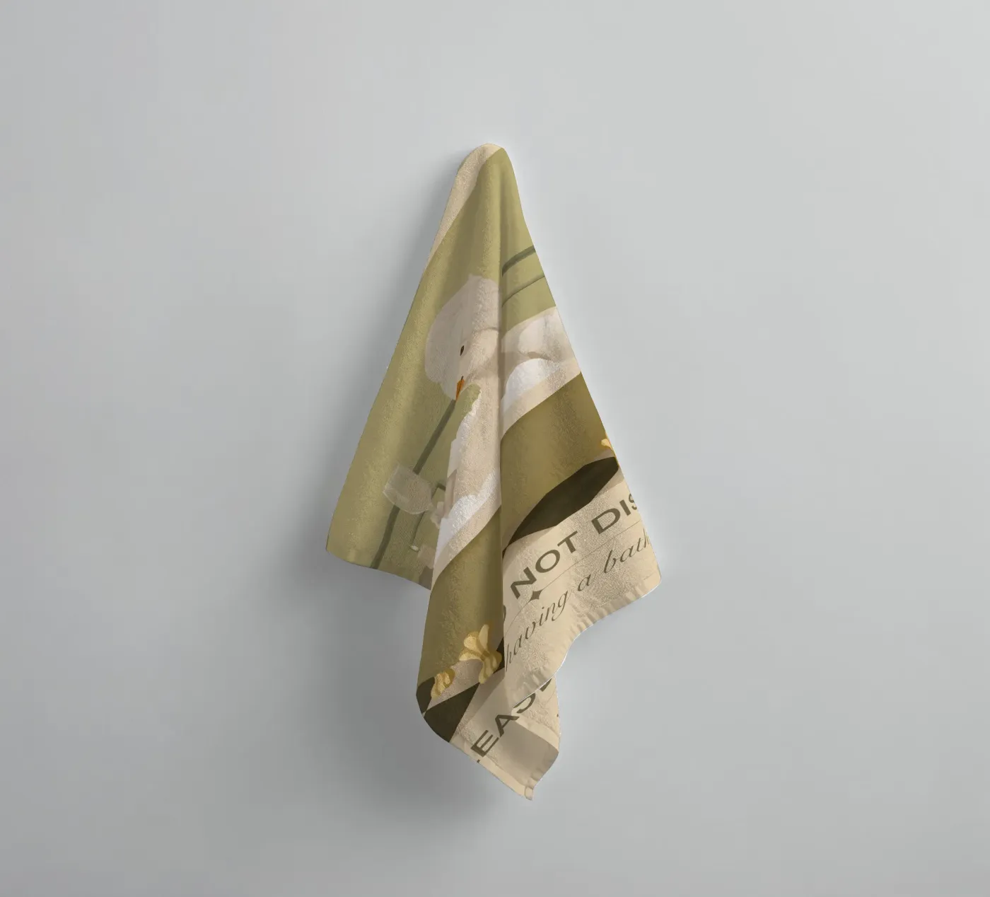 Bath duck badhanddoek van PetrArts