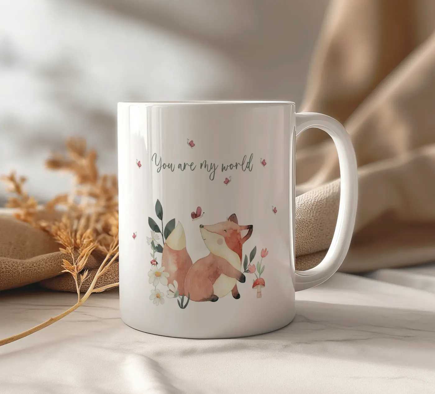 Foxy ceramic mug by Sabrina Ziegenhorn