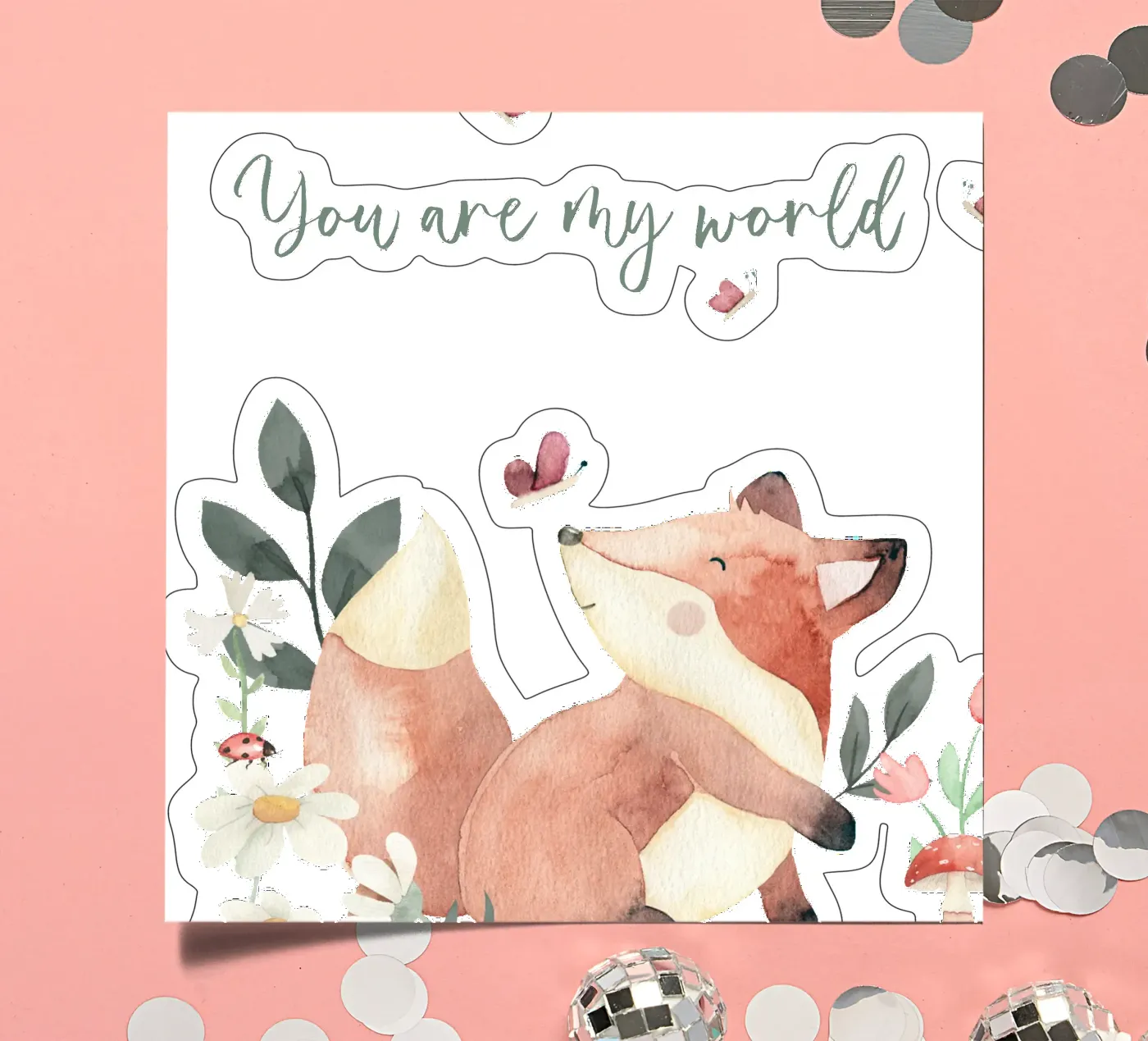 Foxy sticker sheet by Sabrina Ziegenhorn