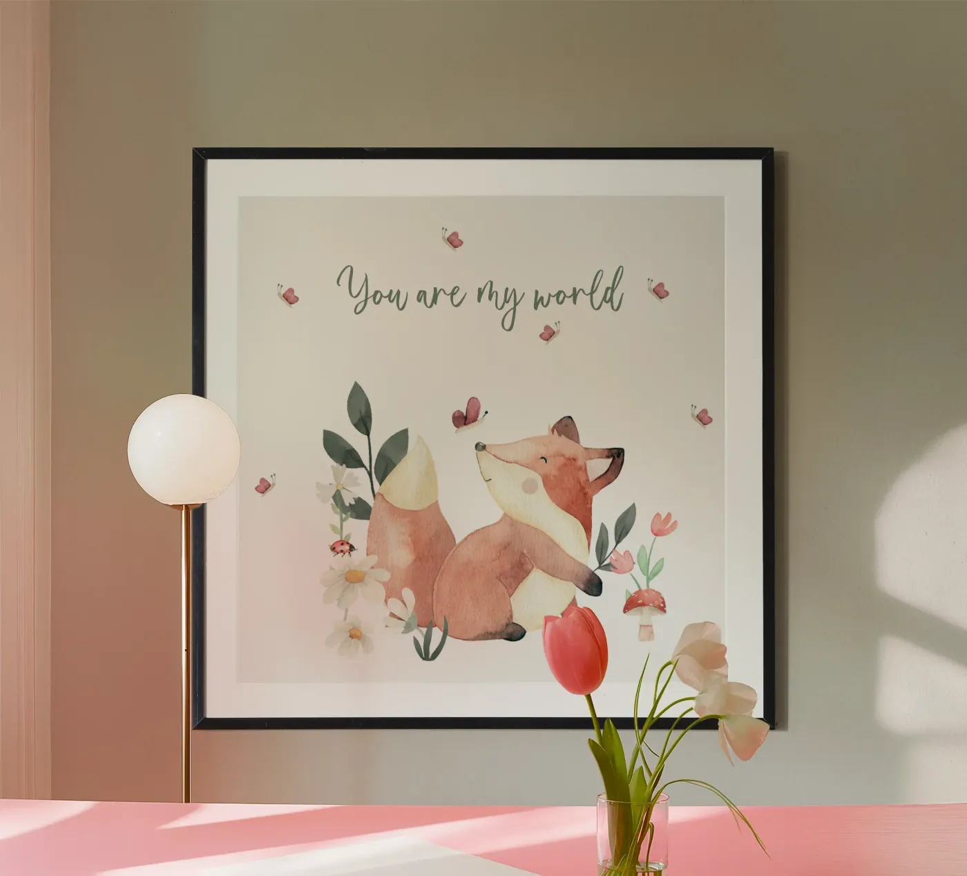 Foxy poster van Sabrina Ziegenhorn