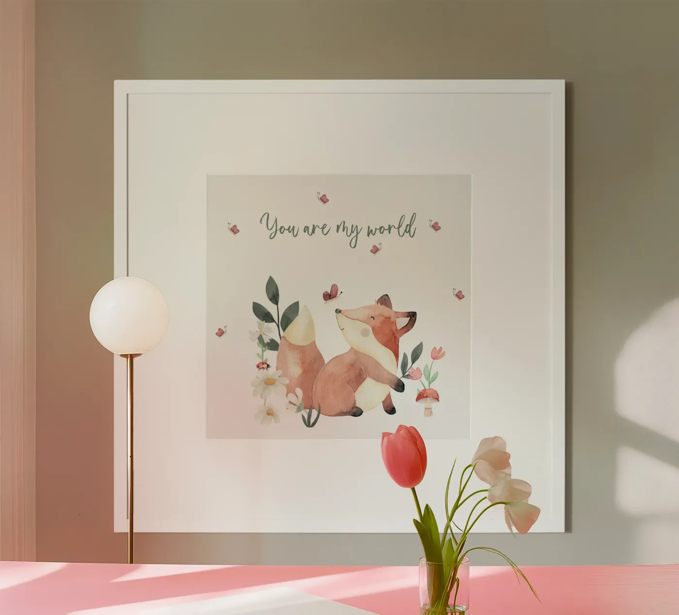 Foxy poster van Sabrina Ziegenhorn