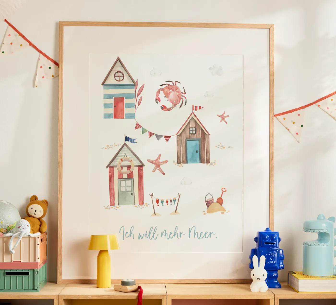 Strandleben Poster von Sabrina Ziegenhorn