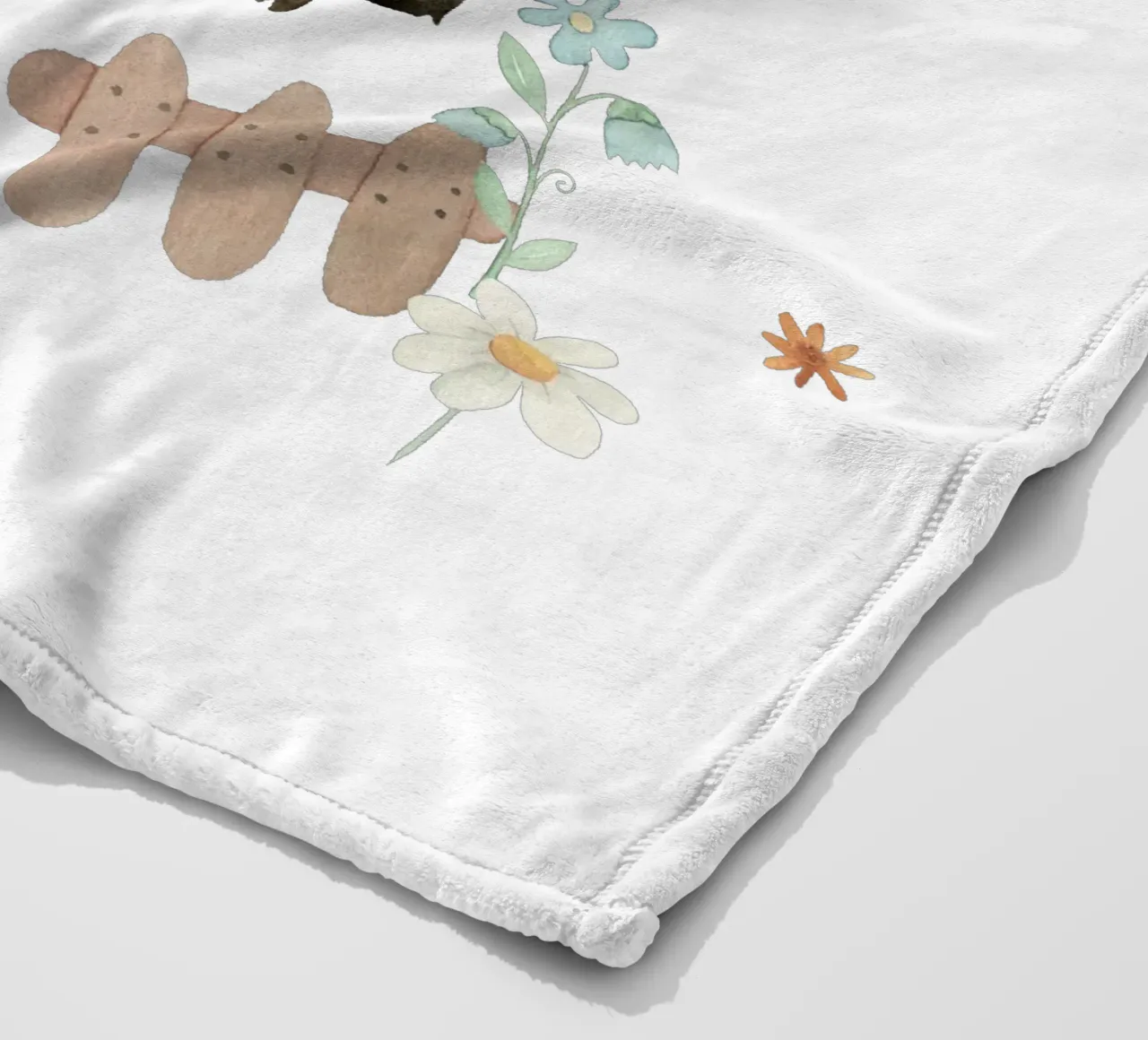 Eselchen Fleecedecke von Sabrina Ziegenhorn