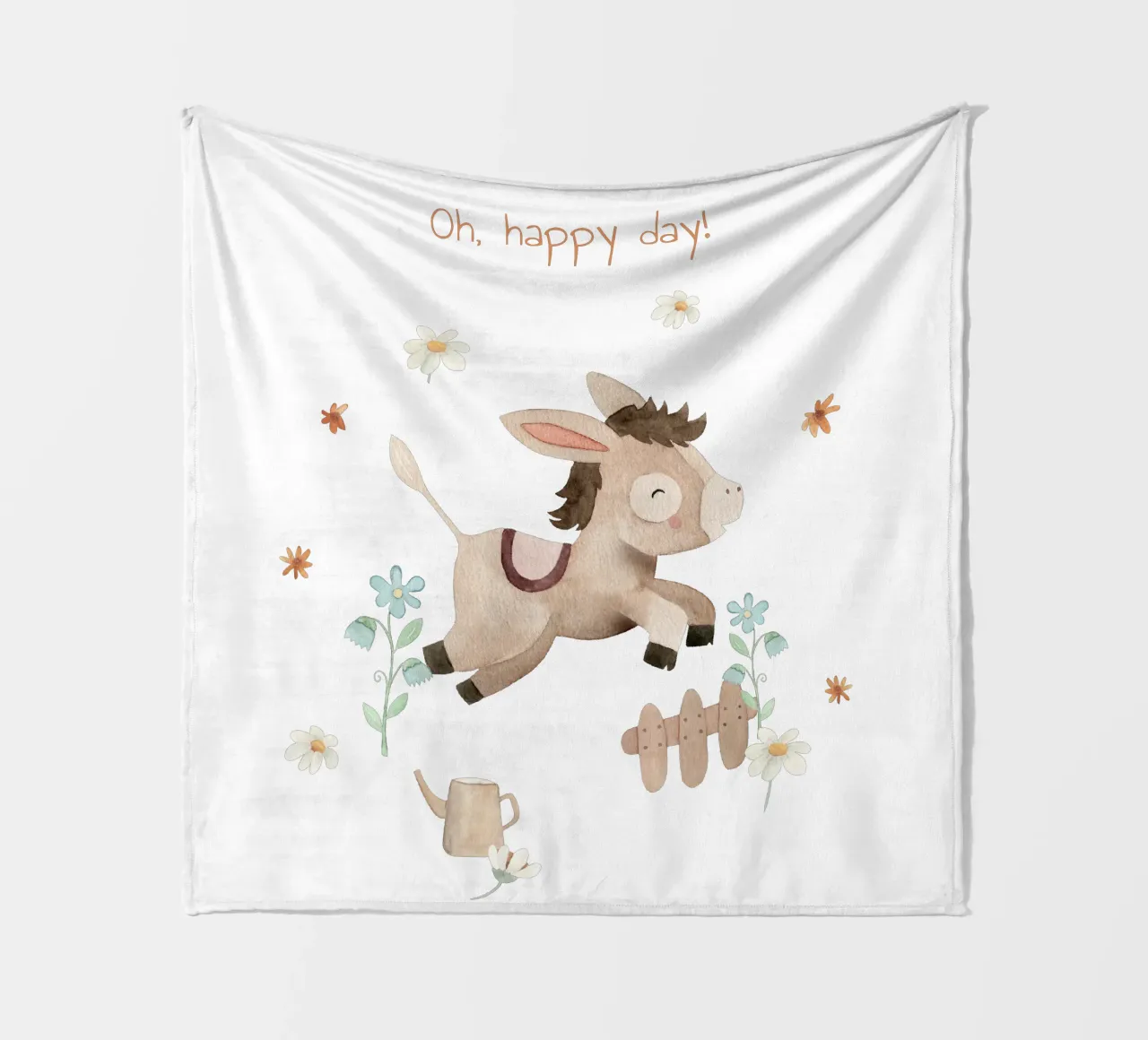 Eselchen Fleecedecke von Sabrina Ziegenhorn