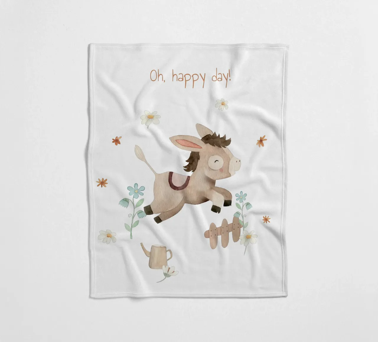 Eselchen Fleecedecke von Sabrina Ziegenhorn