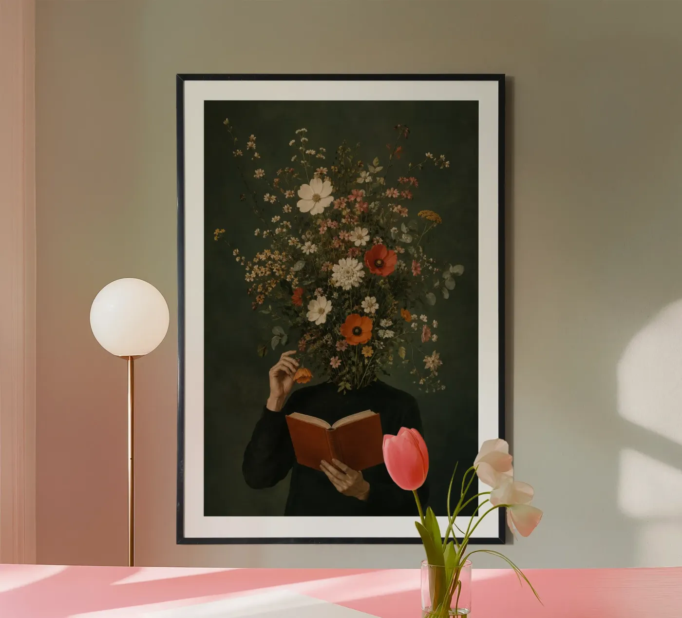 flower head poster by child learning