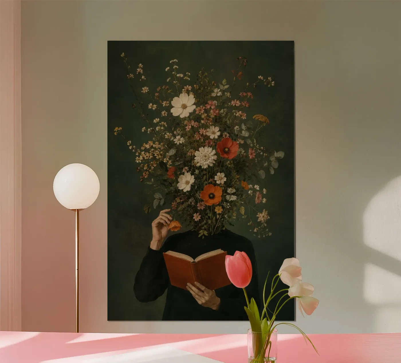 flower head poster by child learning