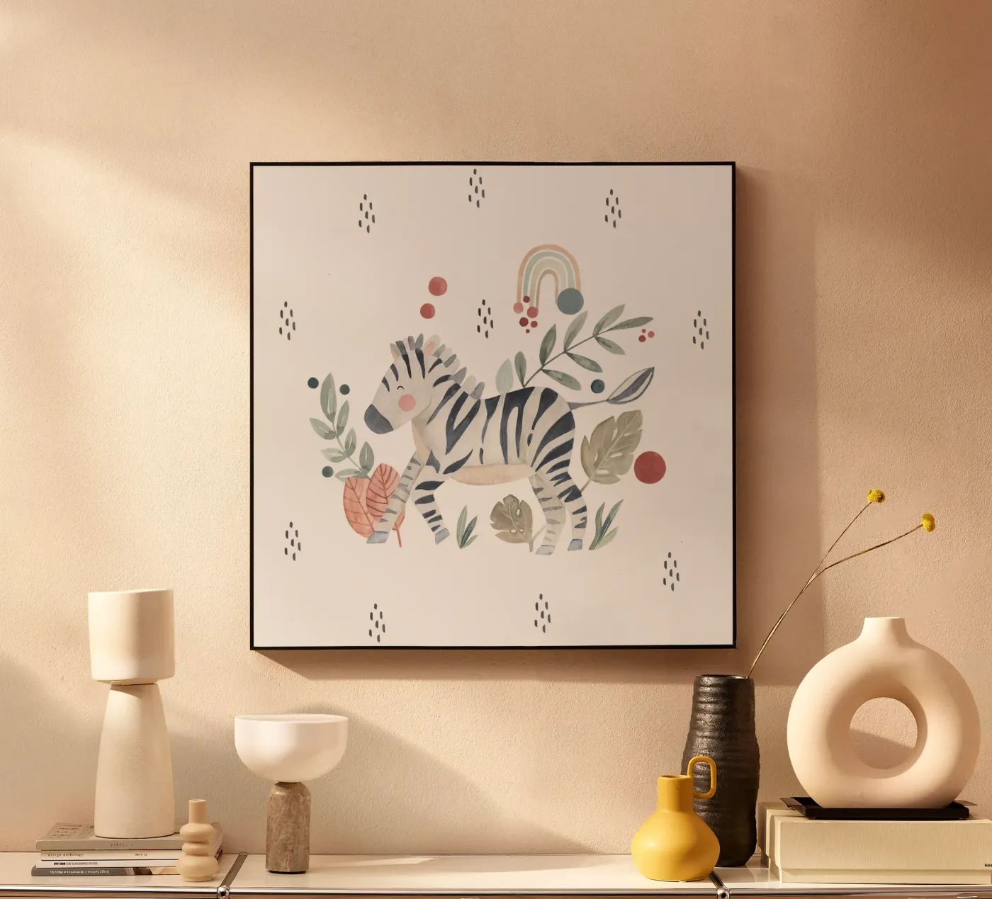 Zoe Zebra acryl van Sabrina Ziegenhorn