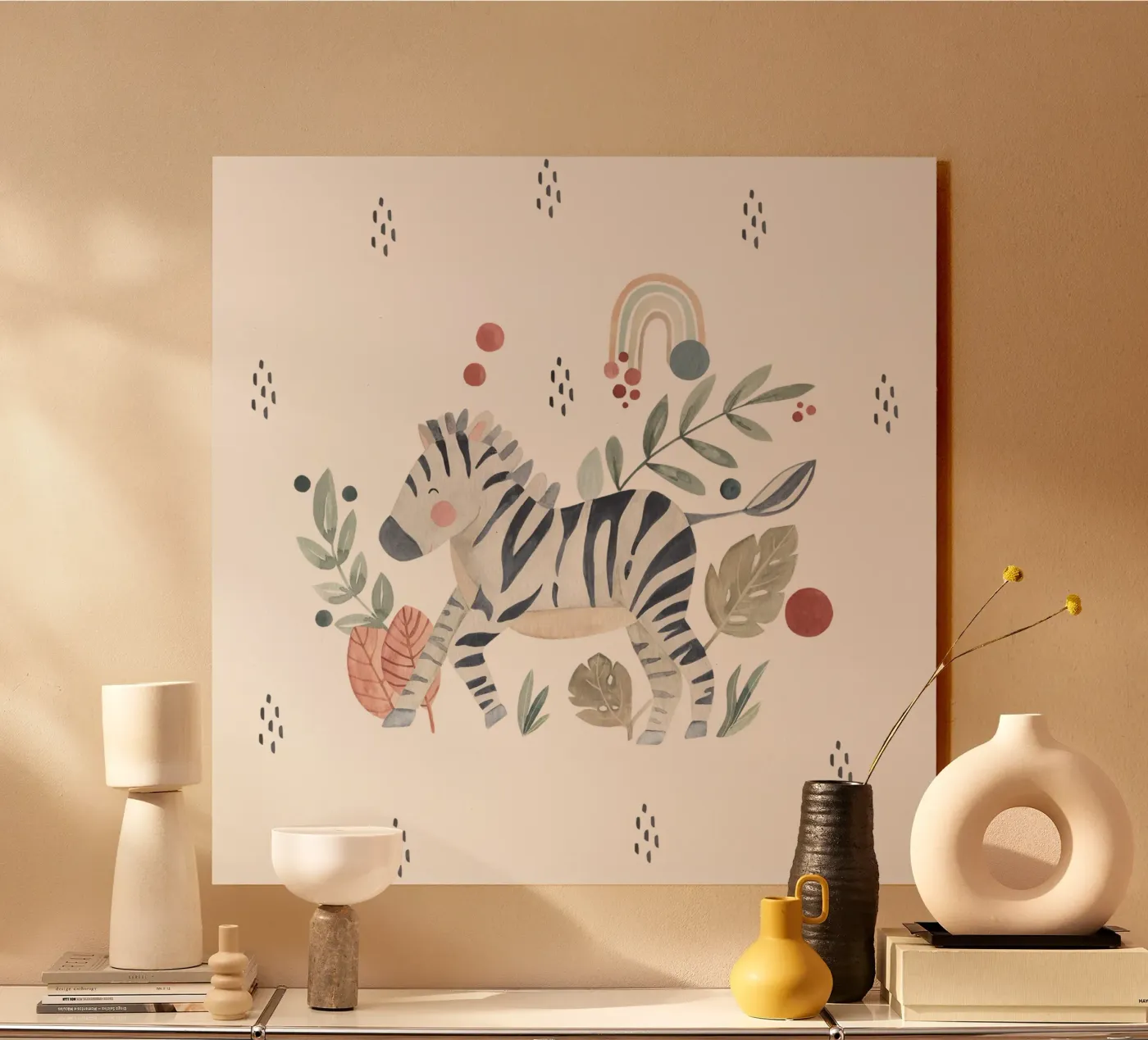 Zoe Zebra acryl van Sabrina Ziegenhorn