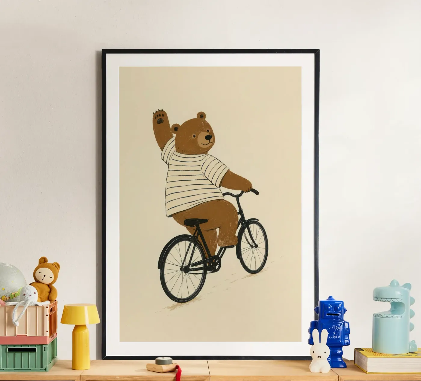 Riding Bear poster by child learning