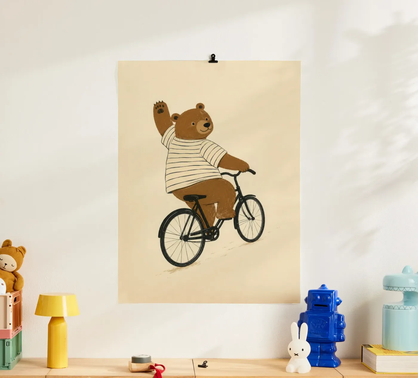 Riding Bear poster by child learning