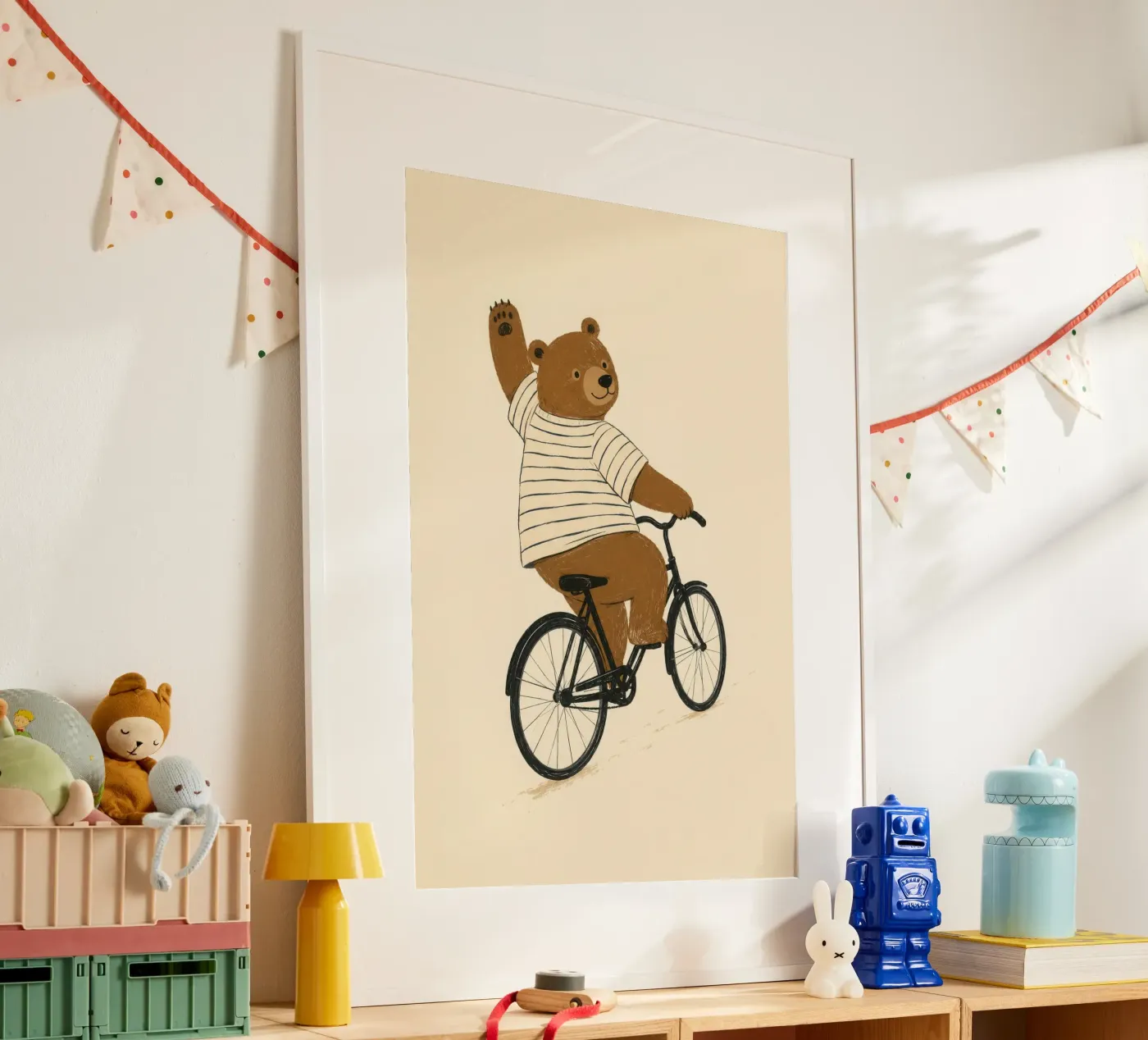 Riding Bear poster by child learning