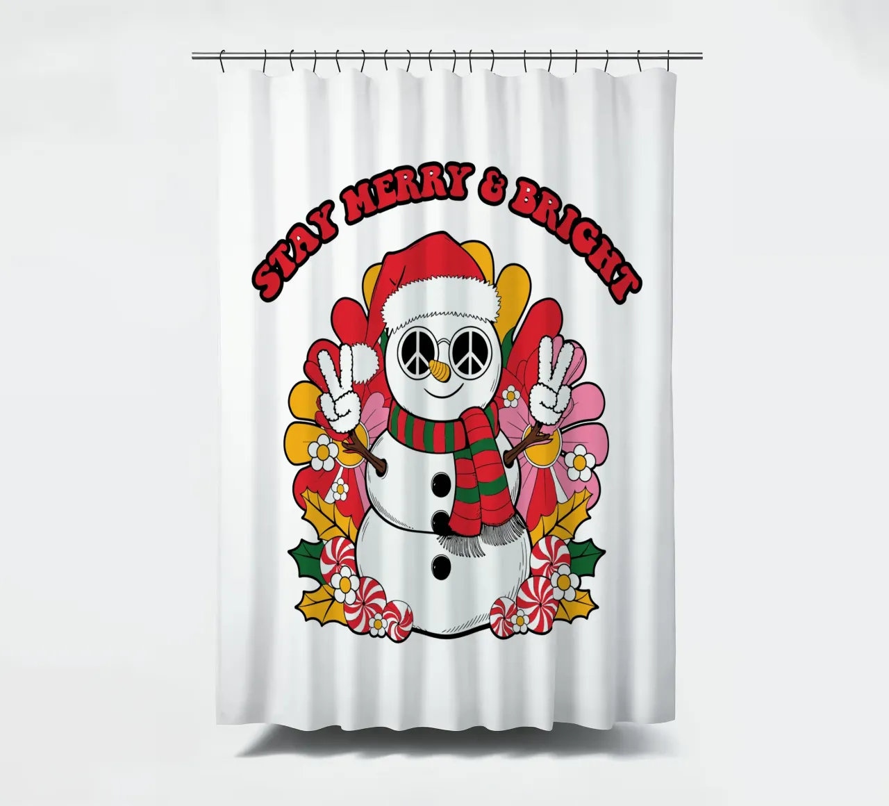 Stay Merry & Bright tenda da doccia da edsonramosart