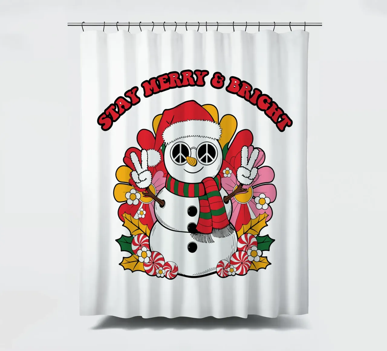 Stay Merry & Bright tenda da doccia da edsonramosart