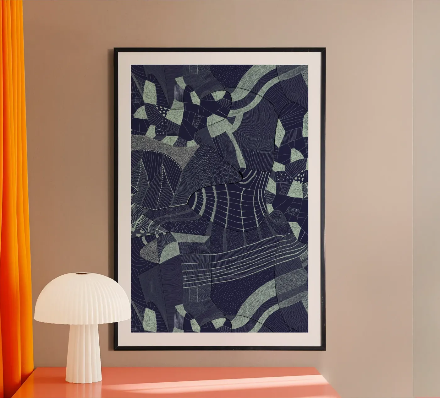 Bakiro Abstract Poster poster da Alexander Adiels