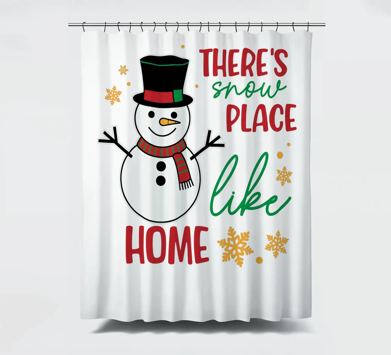 There's snow place like home tenda da doccia da edsonramosart