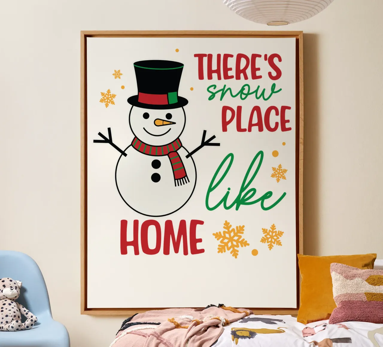 There's snow place like home tela con Cornice a cassetta da edsonramosart