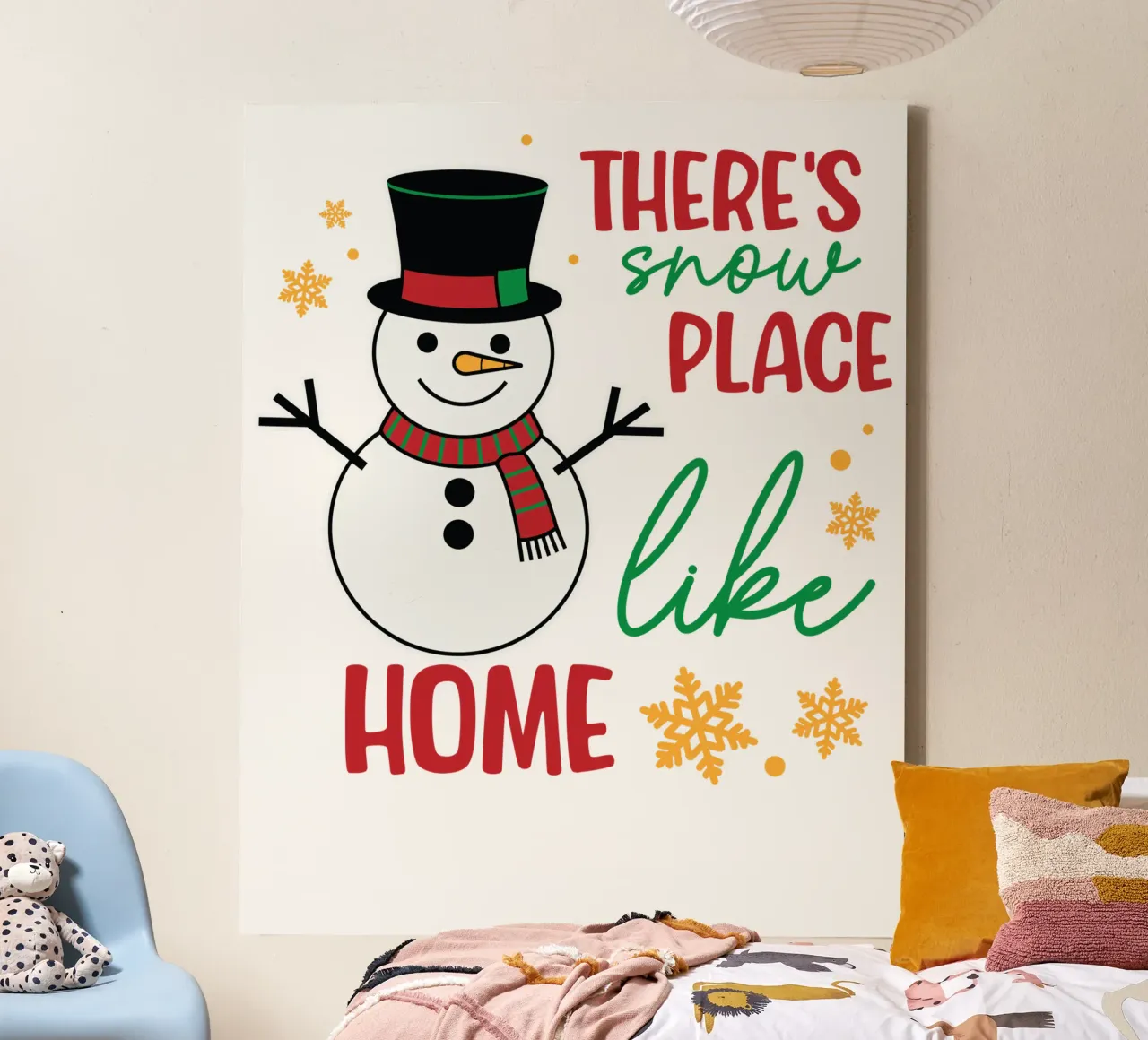 There's snow place like home tela con Cornice a cassetta da edsonramosart