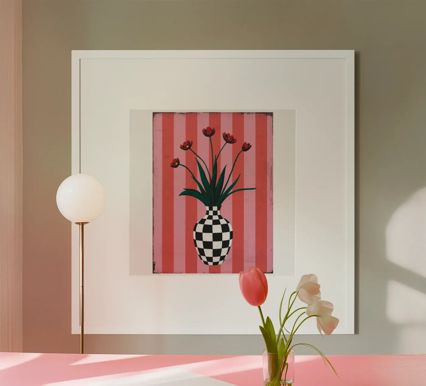 flower pot poster by Vanessa Freud