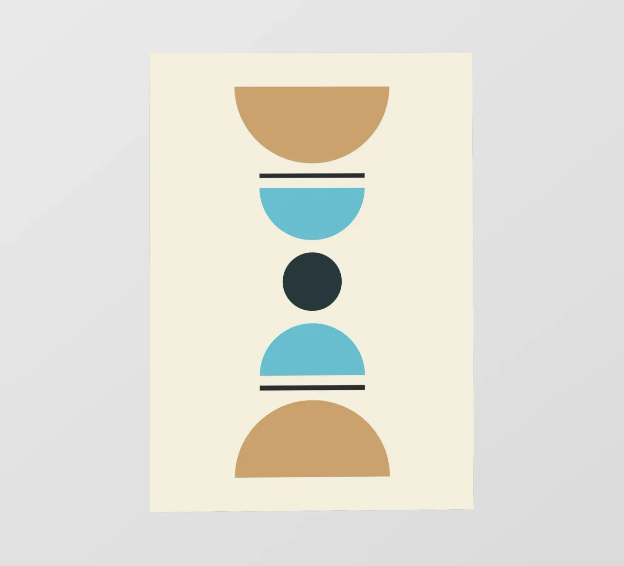 Astratto Boho metà secolo Pattern 06 pellicola backlit da Paigaam Studio