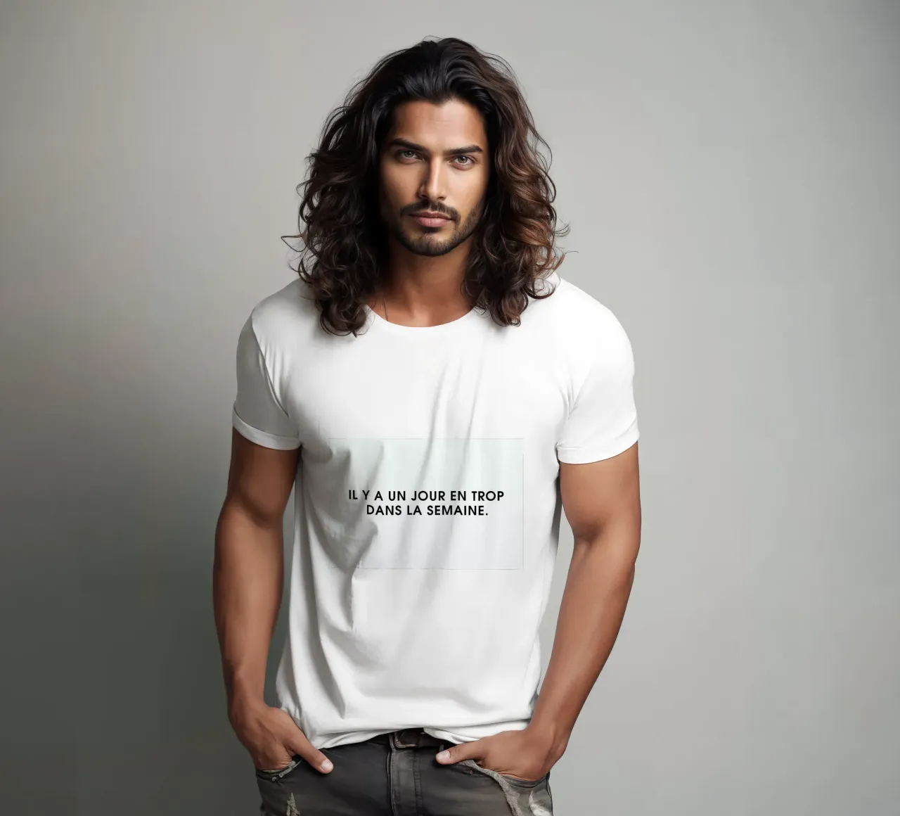 Il y a un jour en trop dans la semaine - White t-shirt da Intertitres