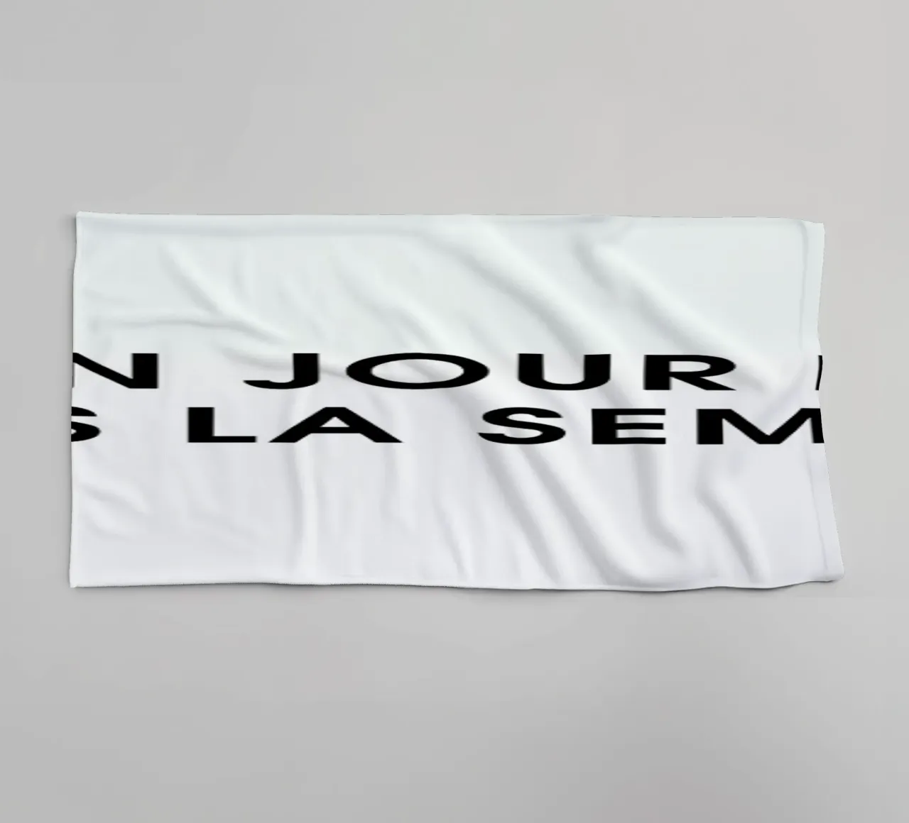 Il y a un jour en trop dans la semaine - White asciugamano da bagno da Intertitres