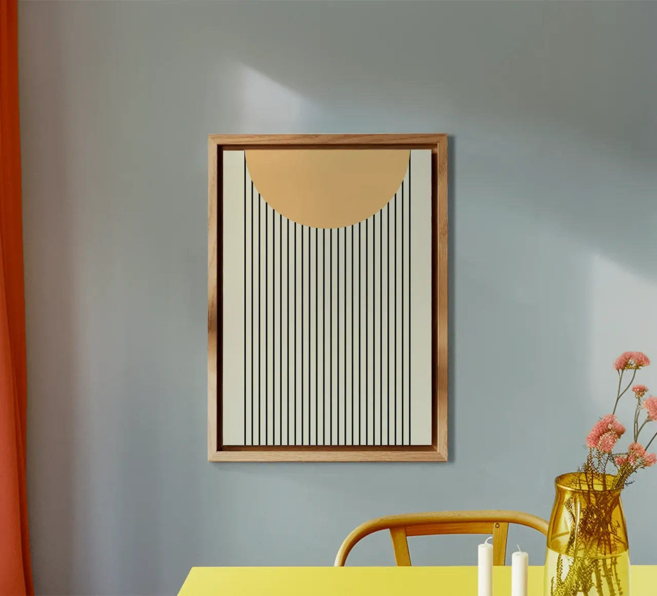 Astratto Boho metà secolo Pattern 07 alluminio dibond da Paigaam Studio