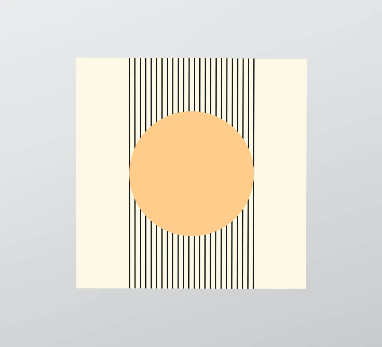 Astratto Boho metà secolo Pattern 08 adesivo da Paigaam Studio