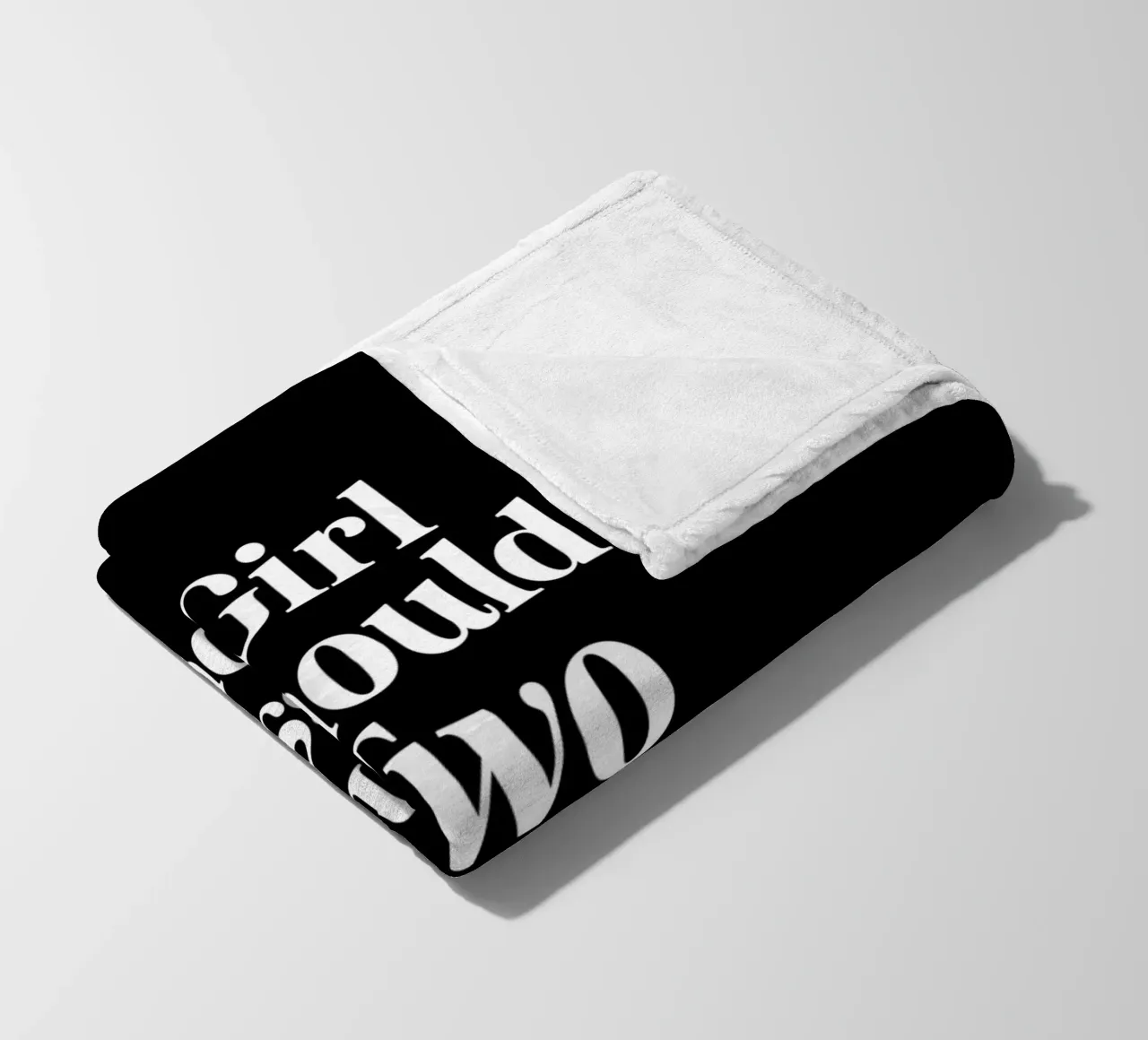 Una ragazza dovrebbe essere due cose: di classe e favolosa Citazione coperta in pile da THE MOTIVATED TYPE