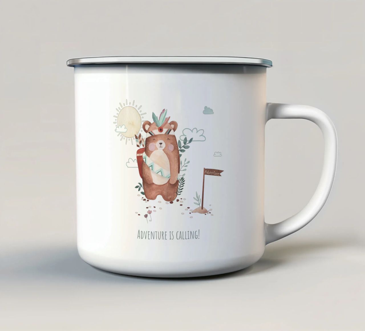 Mr. Boho tazza in smalto da Sabrina Ziegenhorn
