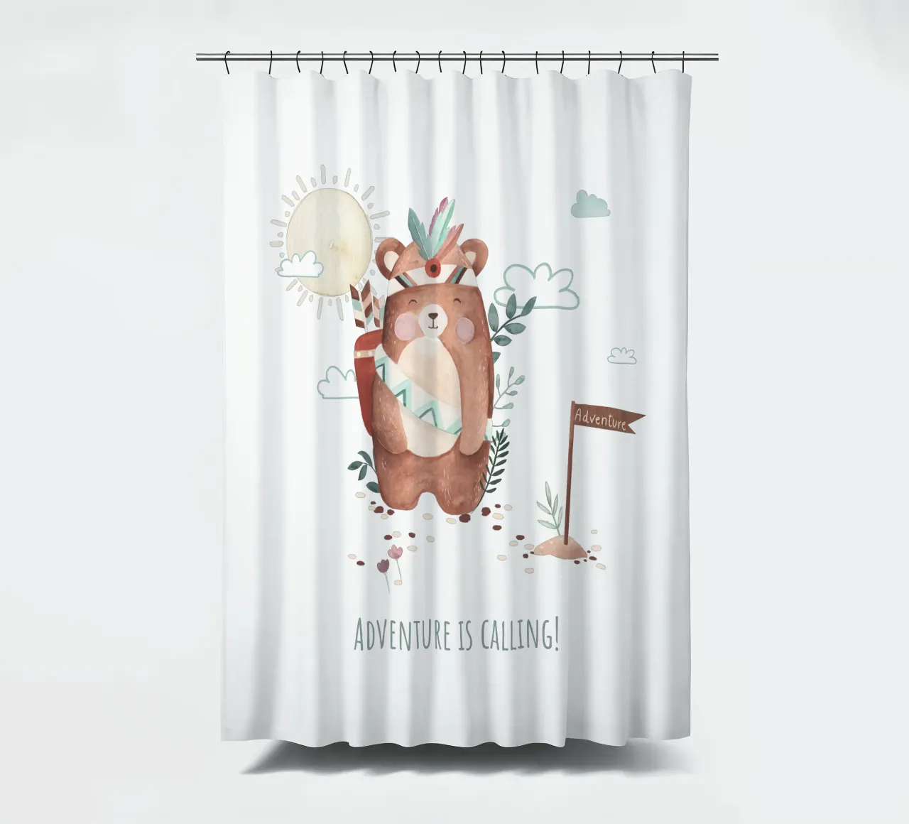 Mr. Boho shower curtain by Sabrina Ziegenhorn