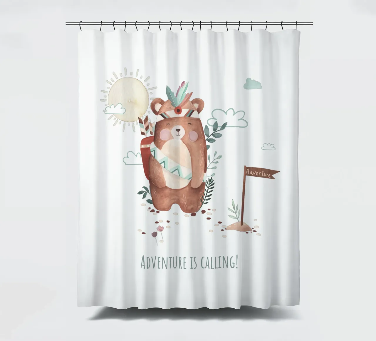Mr. Boho shower curtain by Sabrina Ziegenhorn