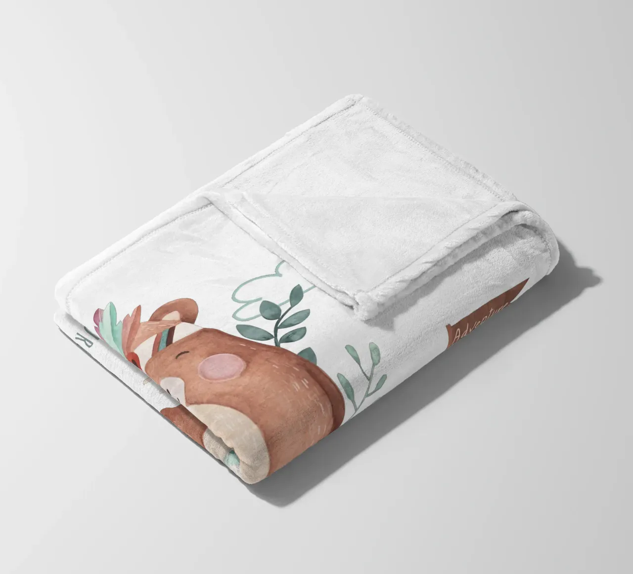 Mr. Boho fleece blanket by Sabrina Ziegenhorn