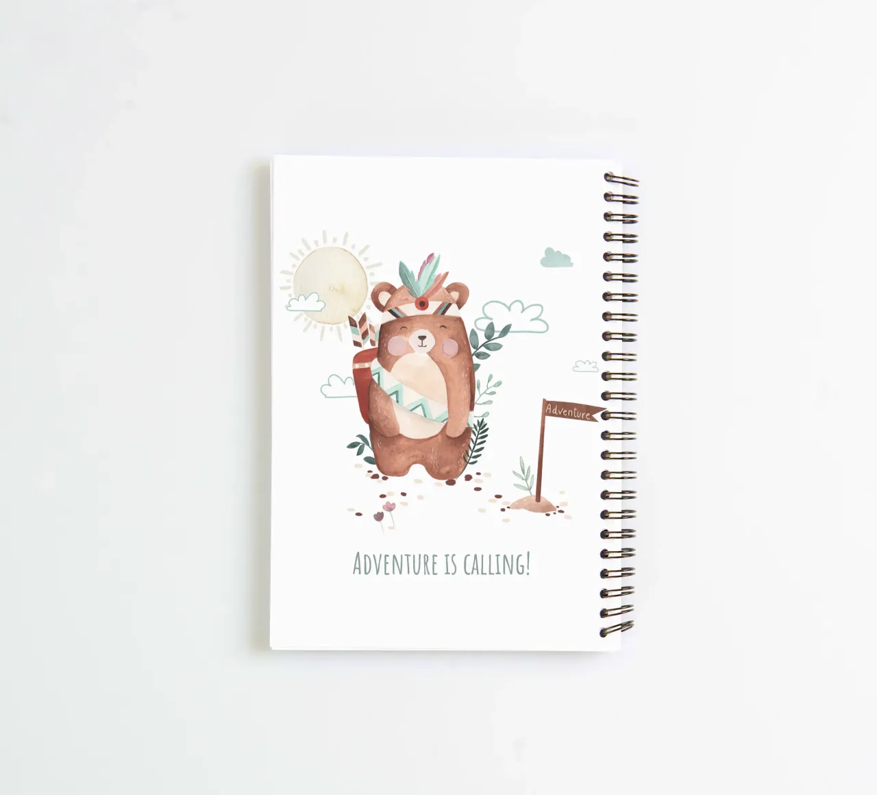Mr. Boho spiral notebook by Sabrina Ziegenhorn
