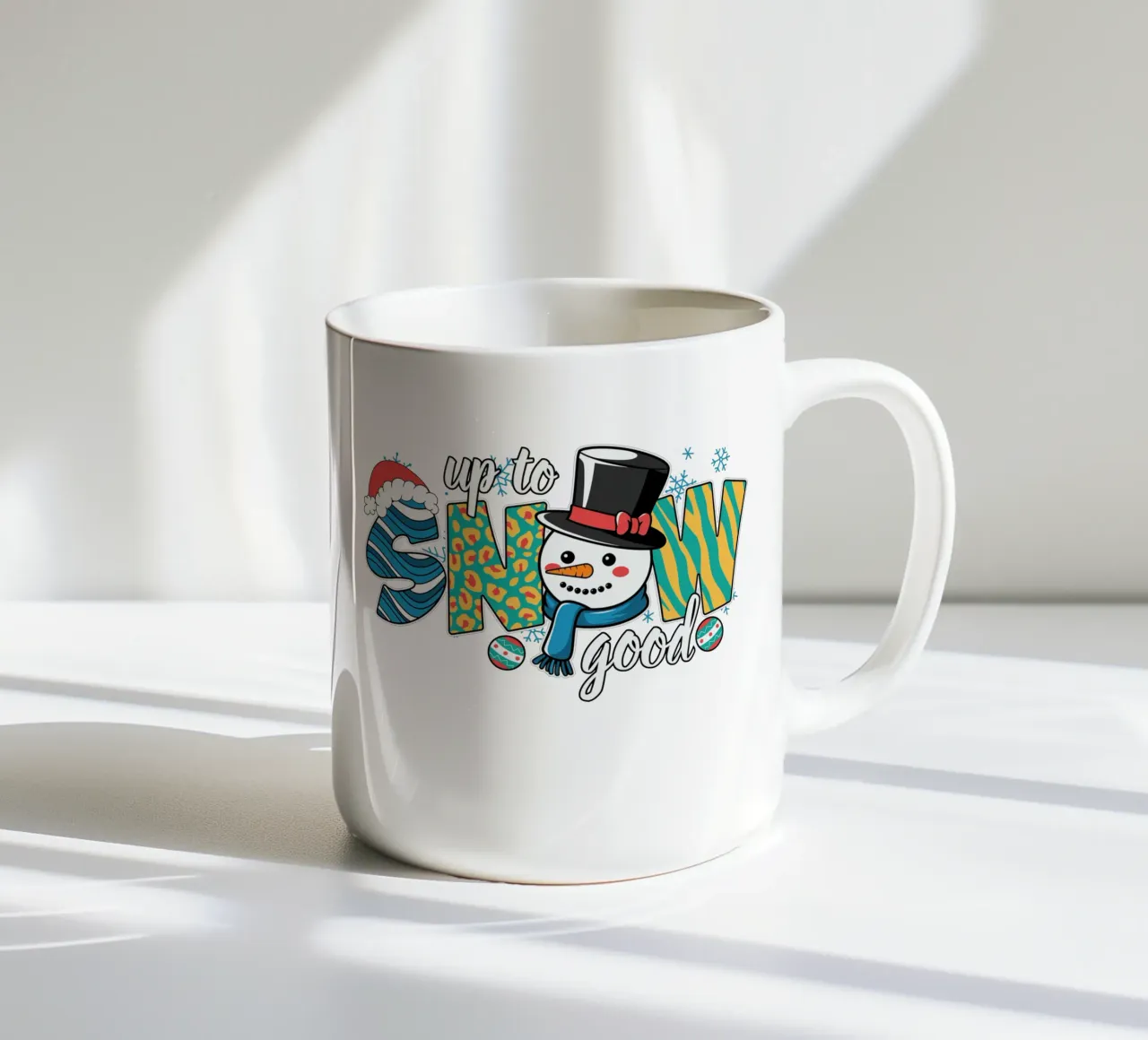 Up to snow good tazza in ceramica da edsonramosart
