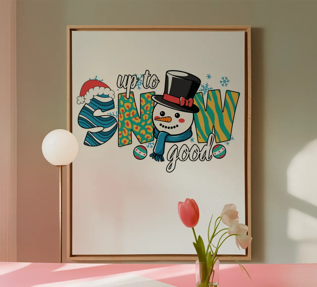 Up to snow good tela con Cornice a cassetta da edsonramosart