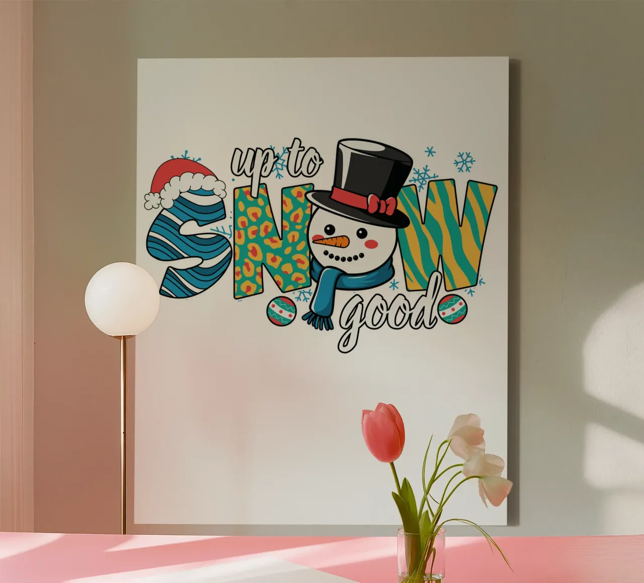 Up to snow good tela con Cornice a cassetta da edsonramosart