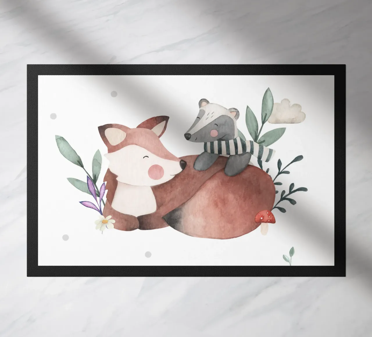 Volpe e tasso zerbino da Sabrina Ziegenhorn