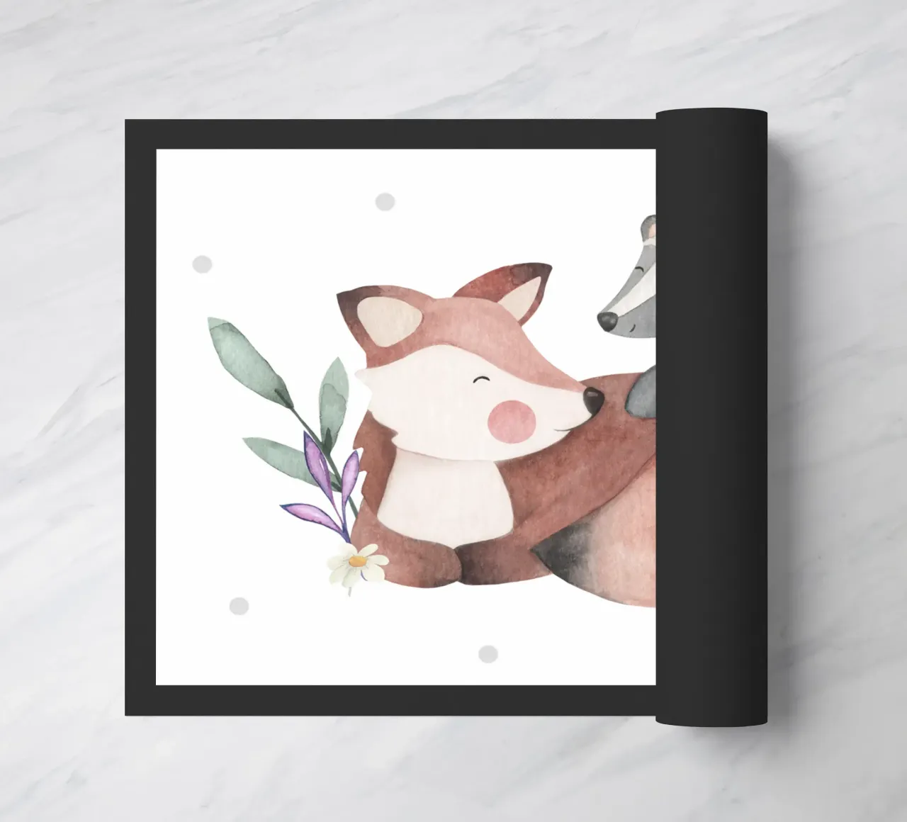 Volpe e tasso zerbino da Sabrina Ziegenhorn