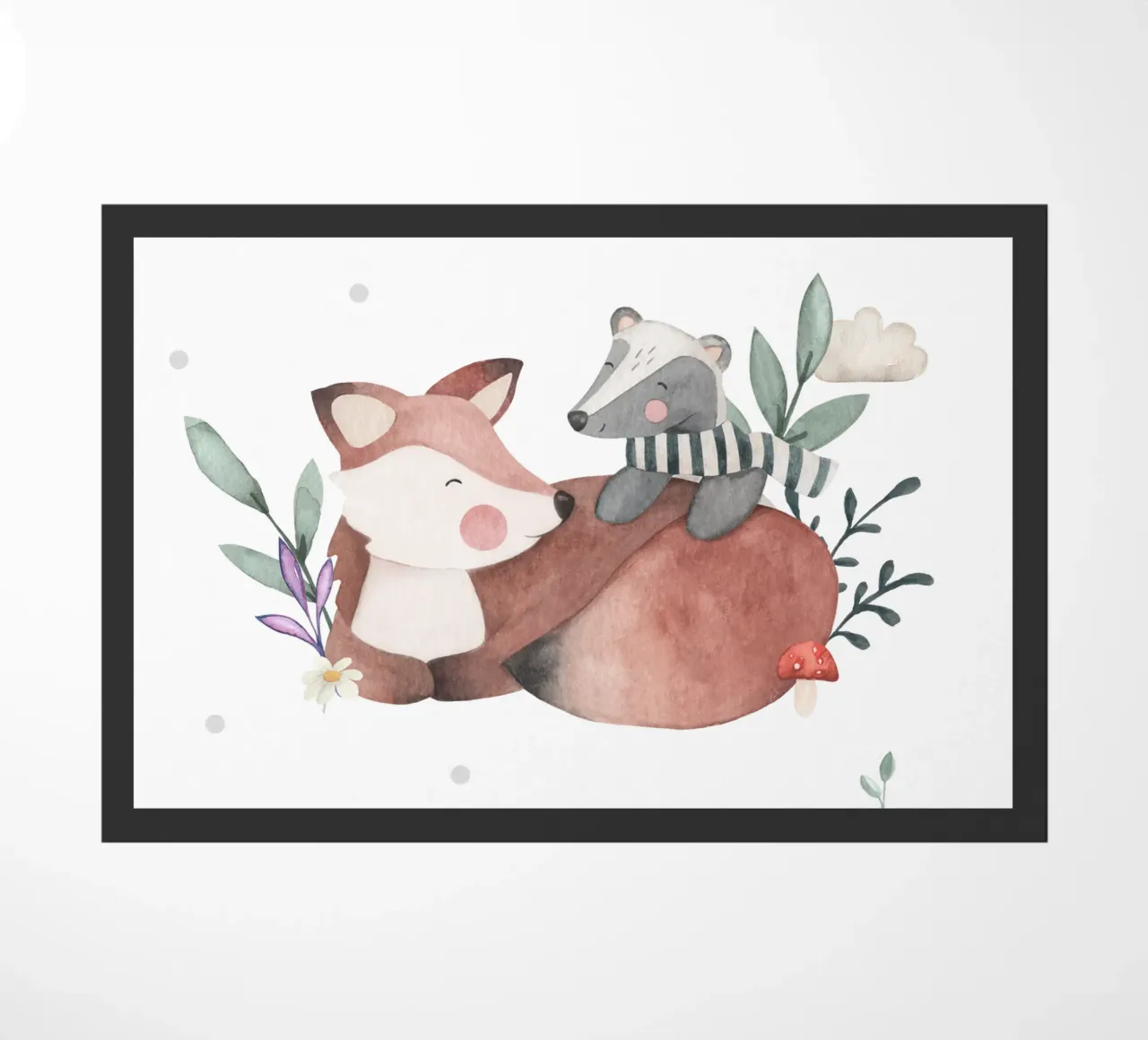 Volpe e tasso zerbino da Sabrina Ziegenhorn