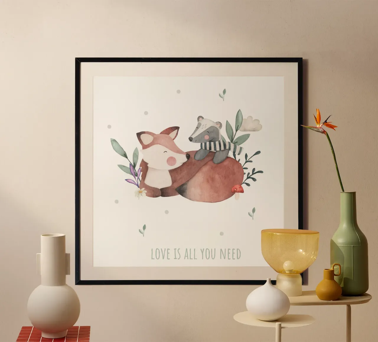 Volpe e tasso poster da Sabrina Ziegenhorn