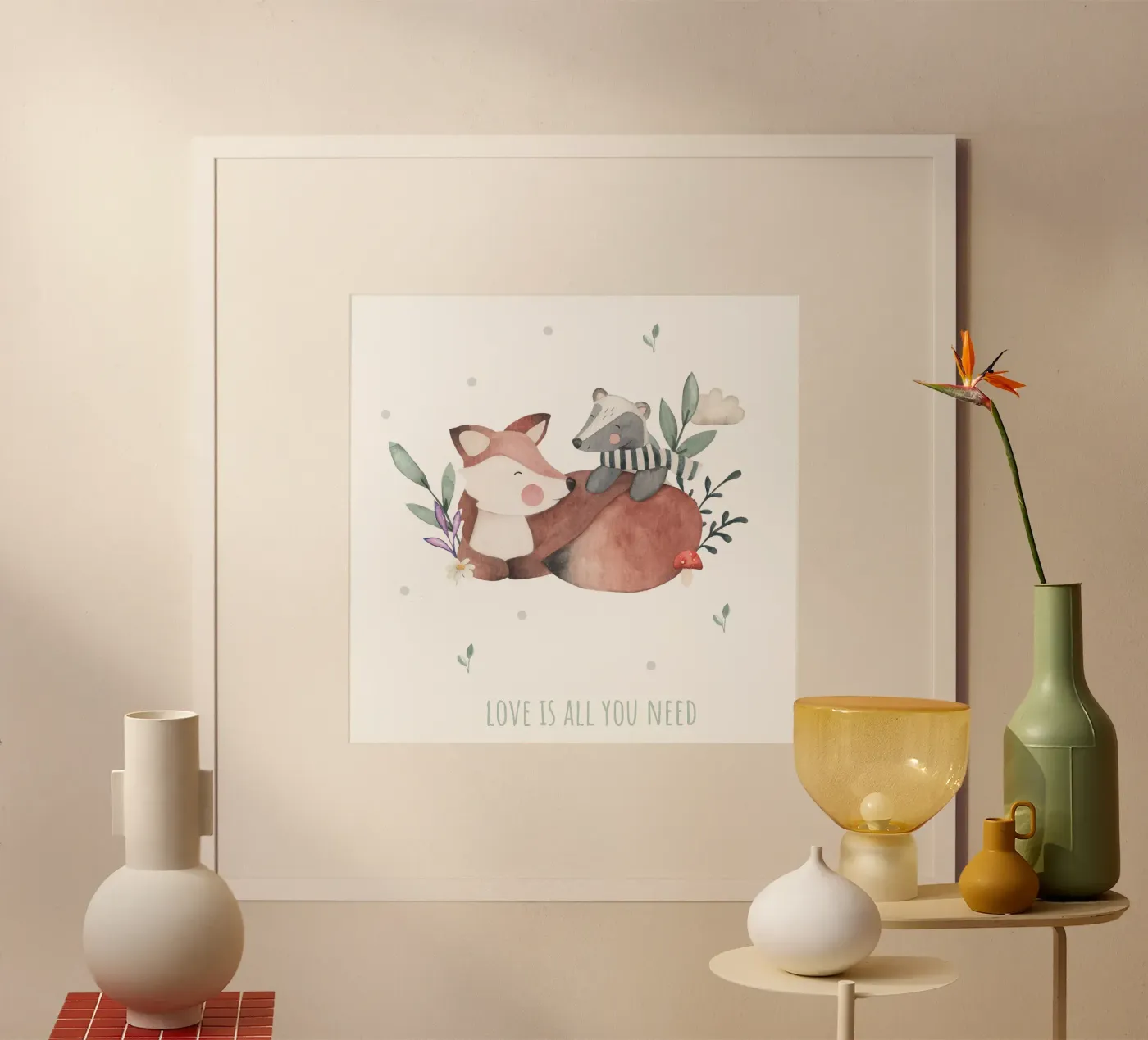 Volpe e tasso poster da Sabrina Ziegenhorn