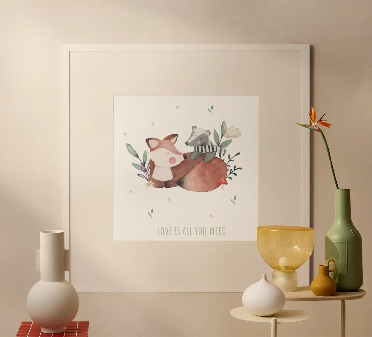 Volpe e tasso poster da Sabrina Ziegenhorn