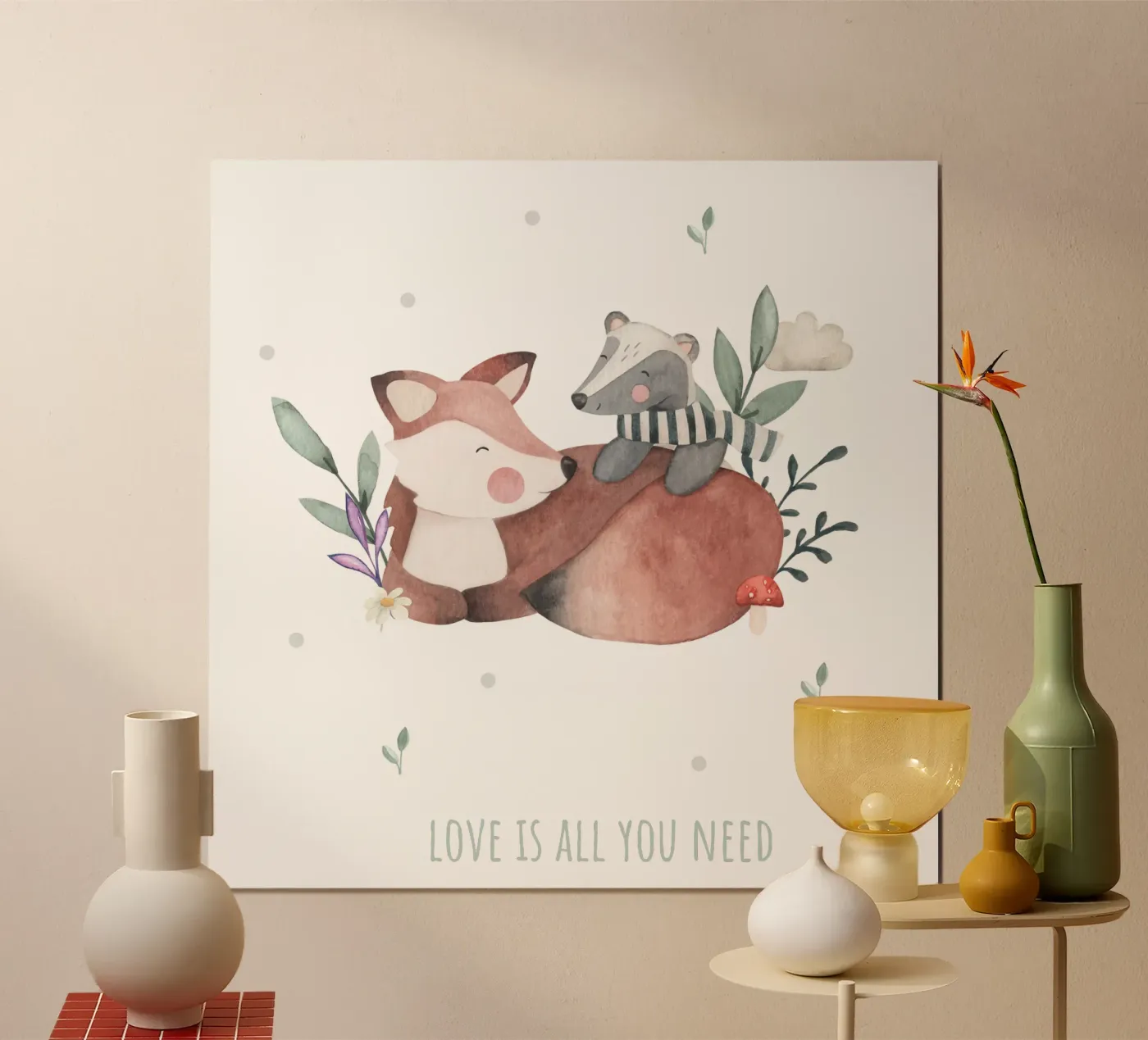 Volpe e tasso poster da Sabrina Ziegenhorn