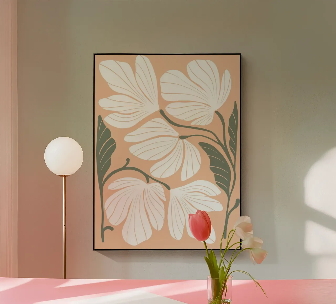 White flowers plexiglass da LisaArtes