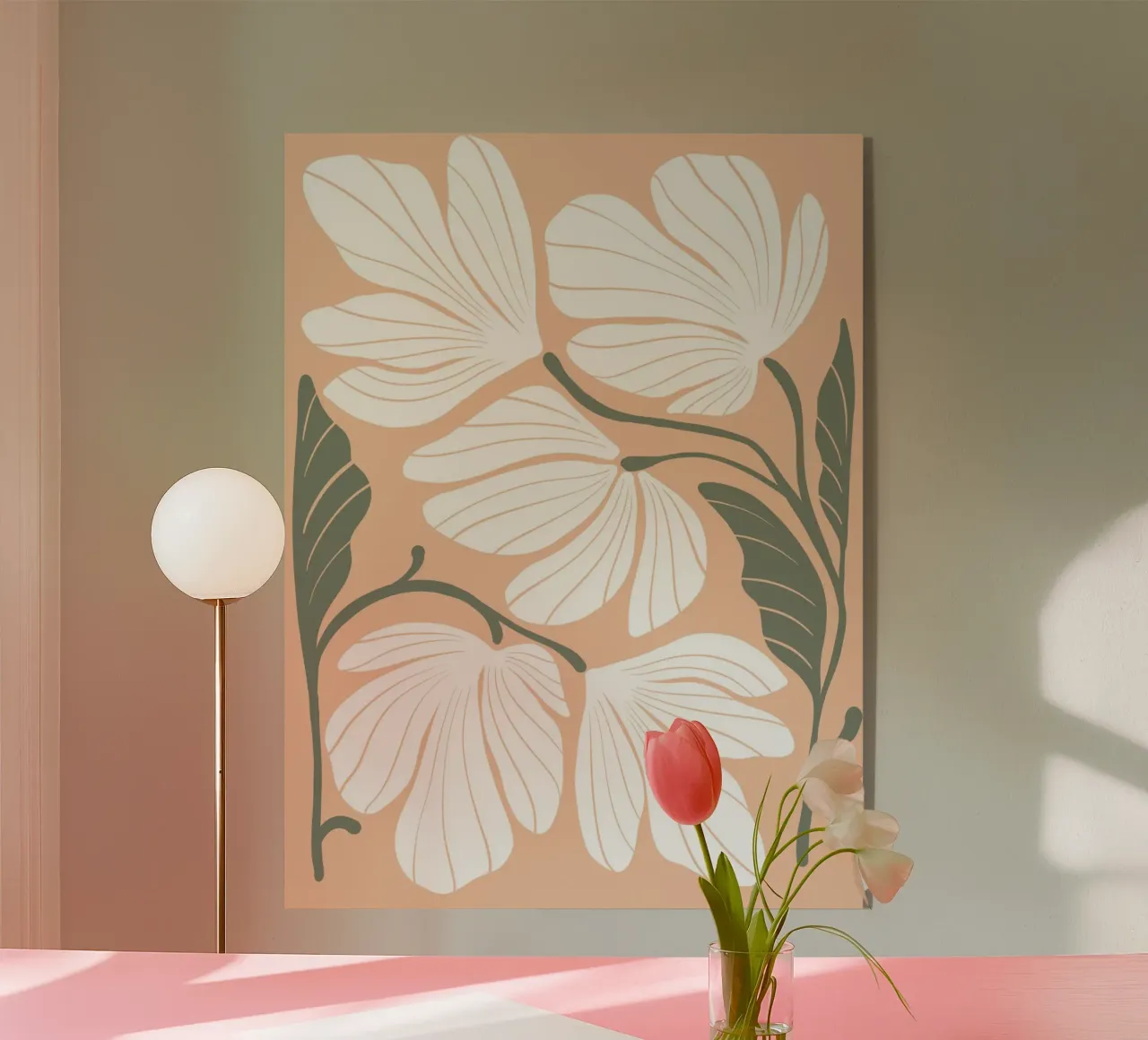 White flowers plexiglass da LisaArtes